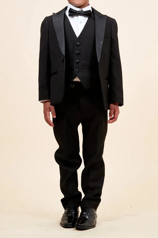 Boys Dalton Black Tux - 3 Piece