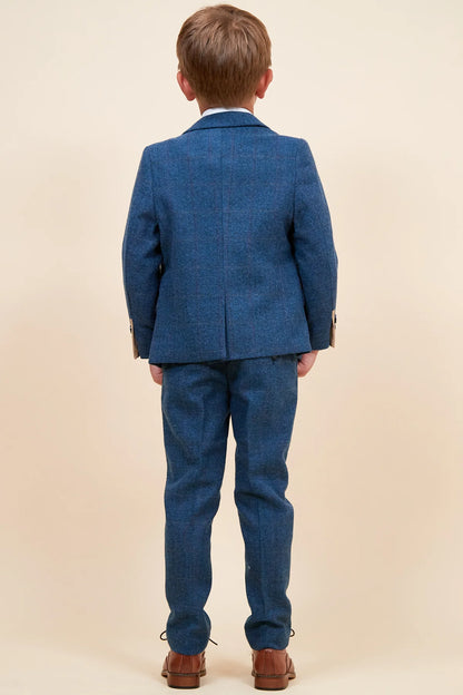 Boys Dion Blue Tweed - 3 Piece