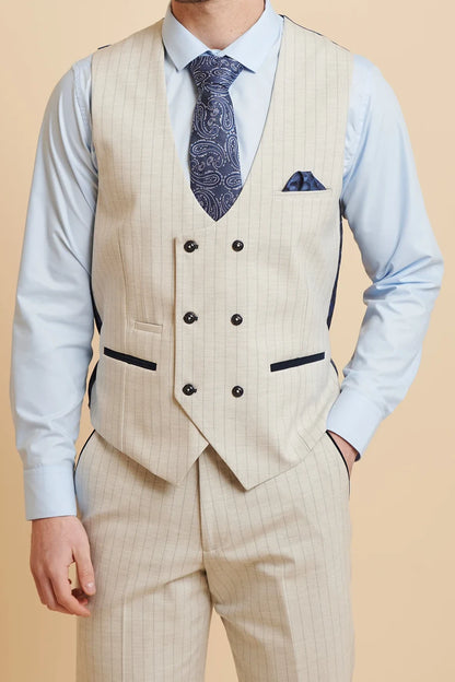 Grant Stone Pinstripe DB - 3 Piece