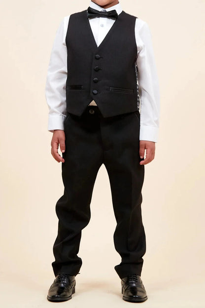 Boys Dalton Black Tux - 3 Piece