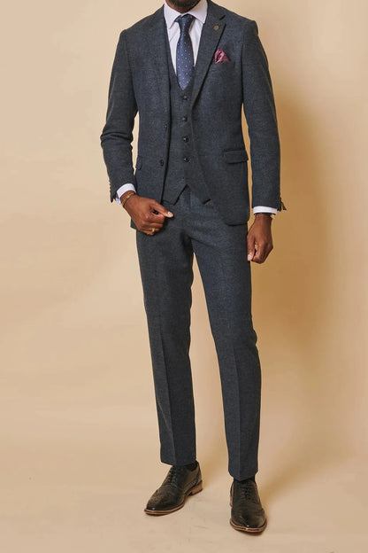 Marlow Blue Tweed - 3 Piece