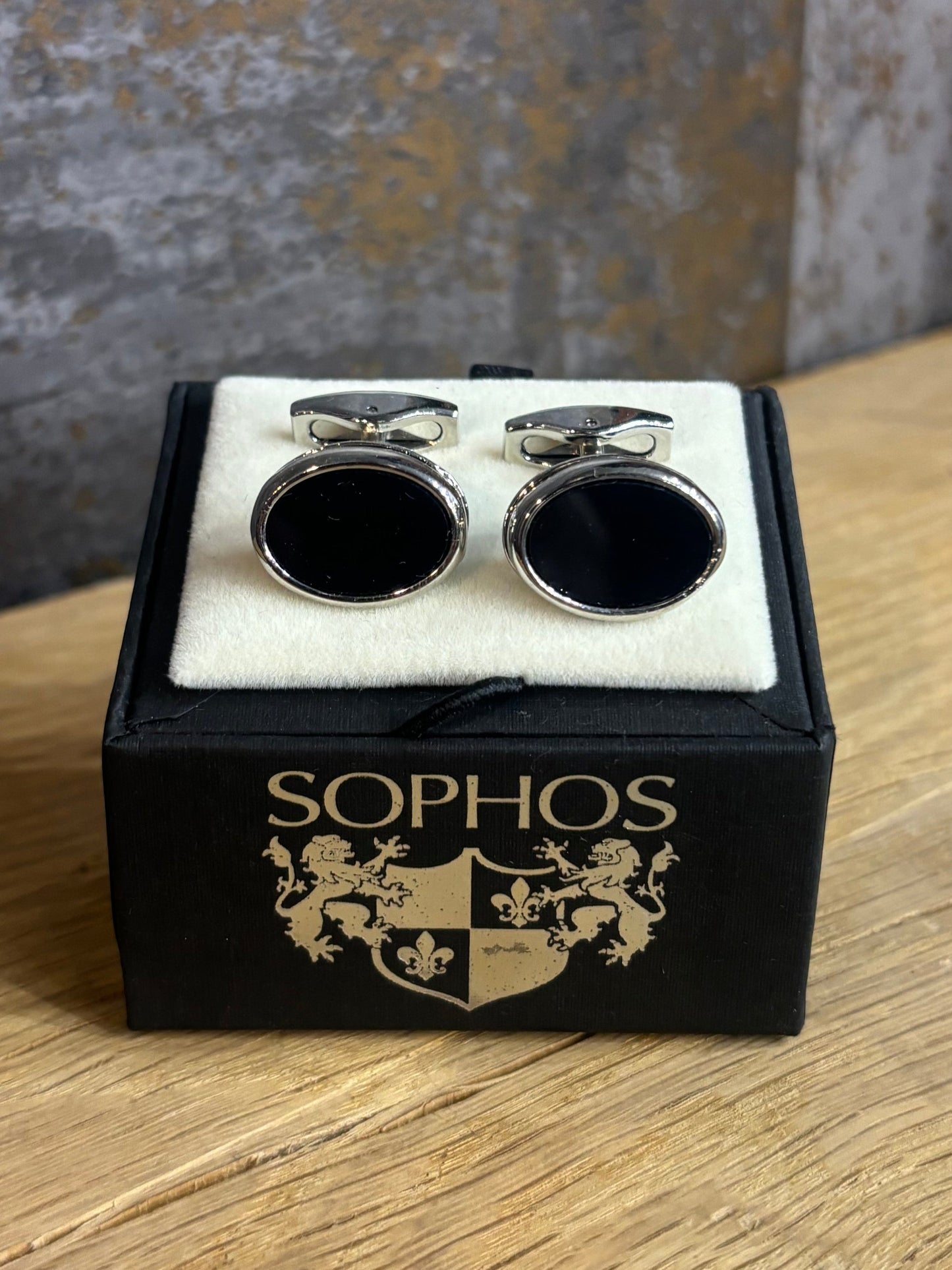 Black Oval Cufflinks