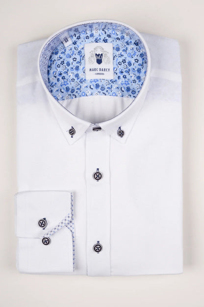 Charlie Shirt - Blue Accent Buttons