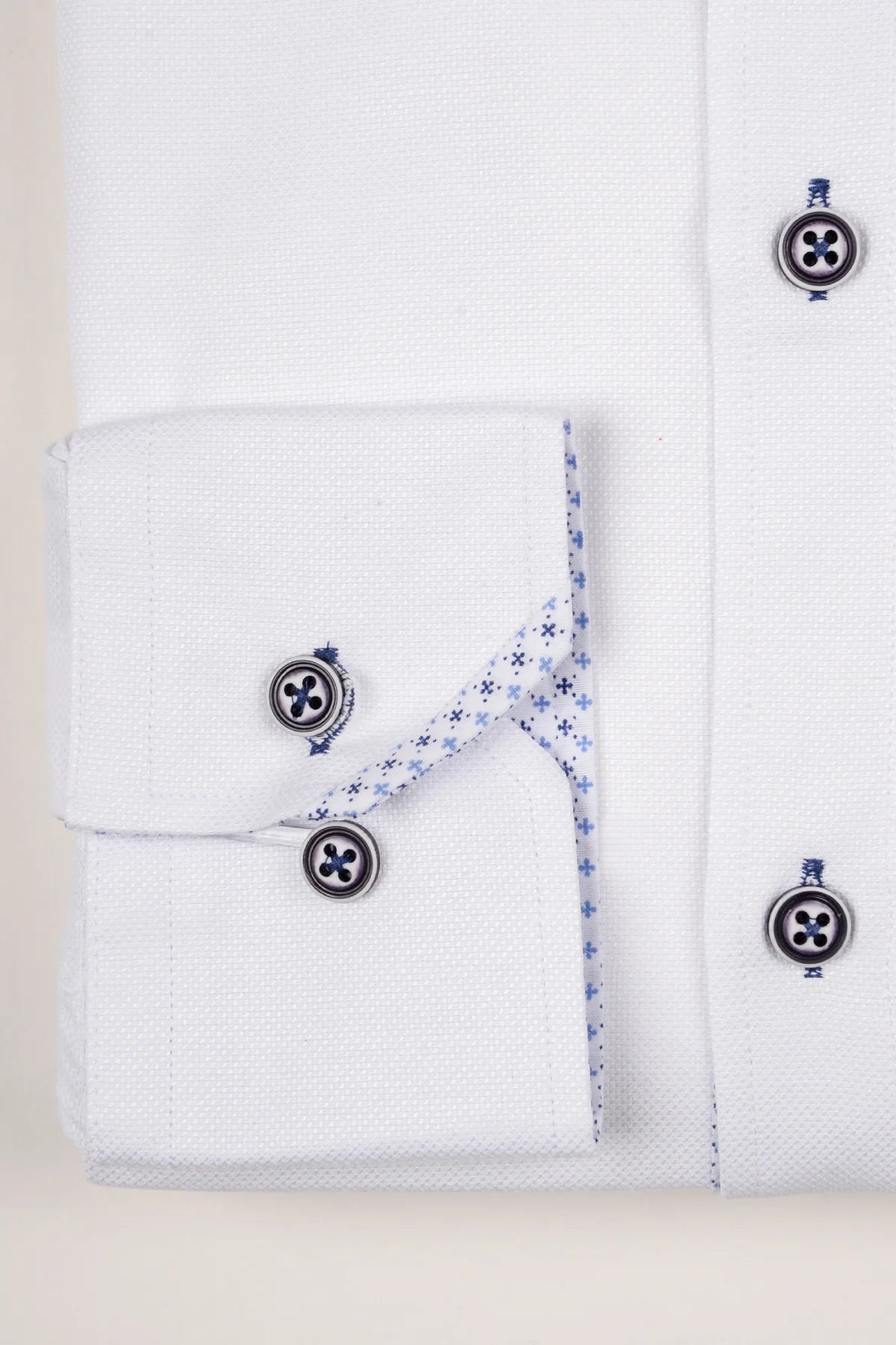 Charlie Shirt - Blue Accent Buttons