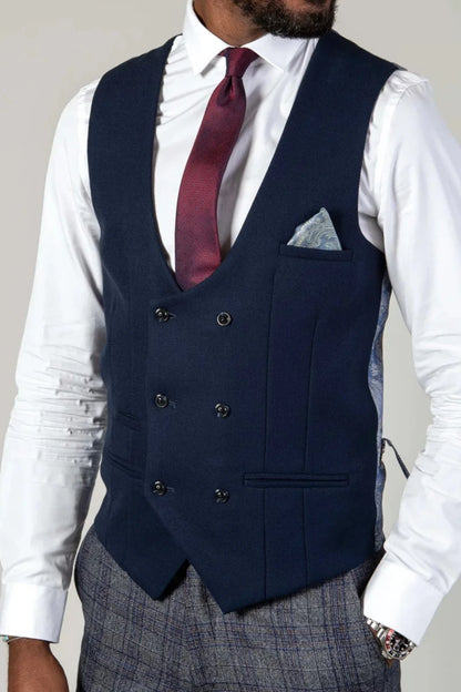 Kelvin DB Waistcoat - Navy