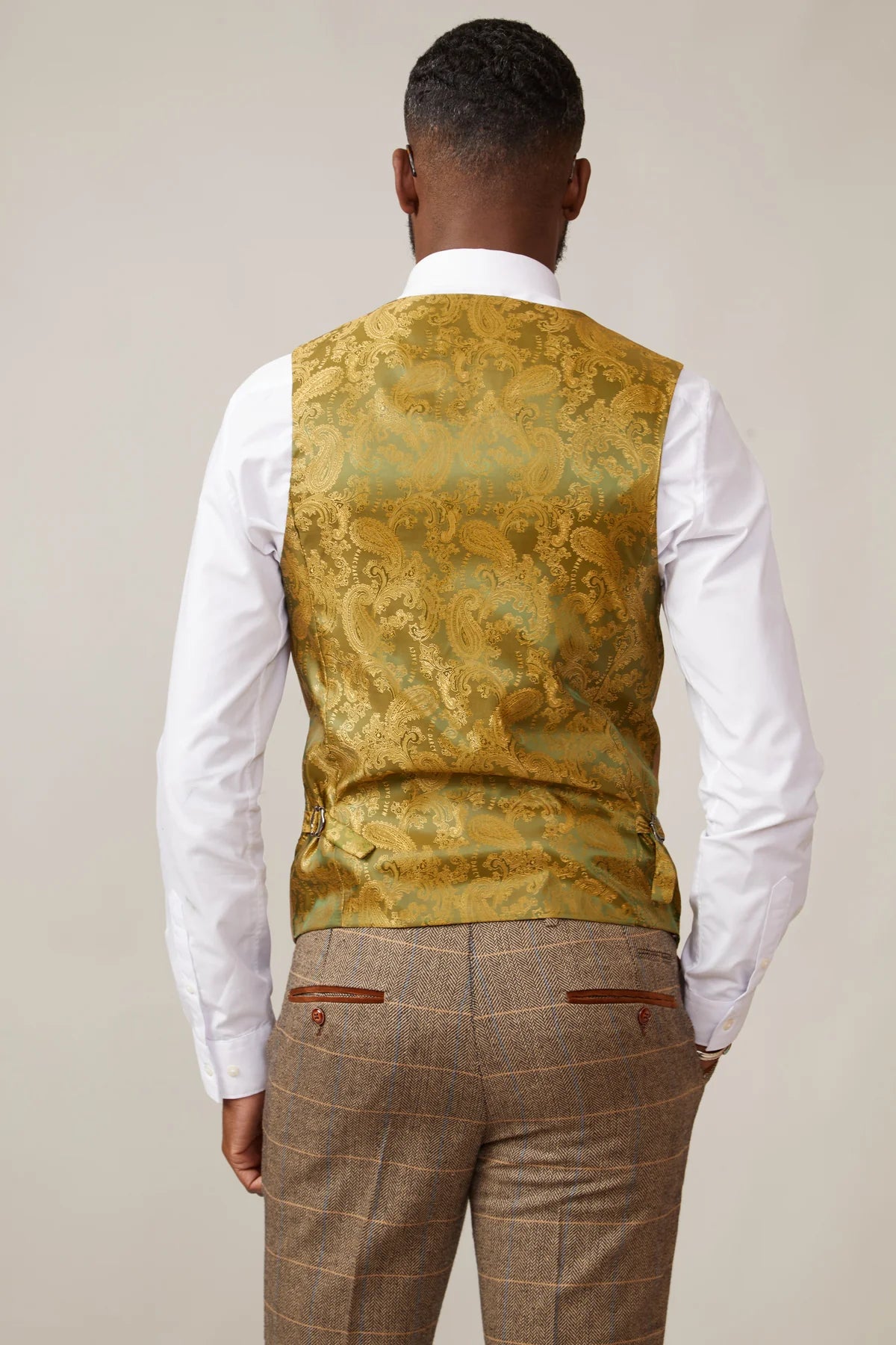 Kelvin DB Waistcoat - Oak