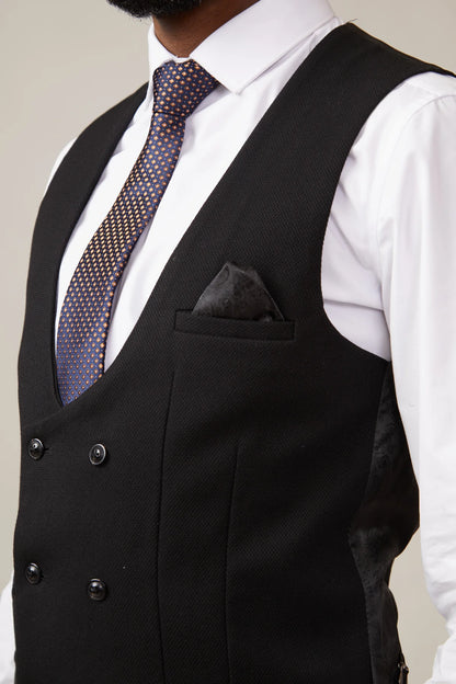 Kelvin DB Waistcoat - Black