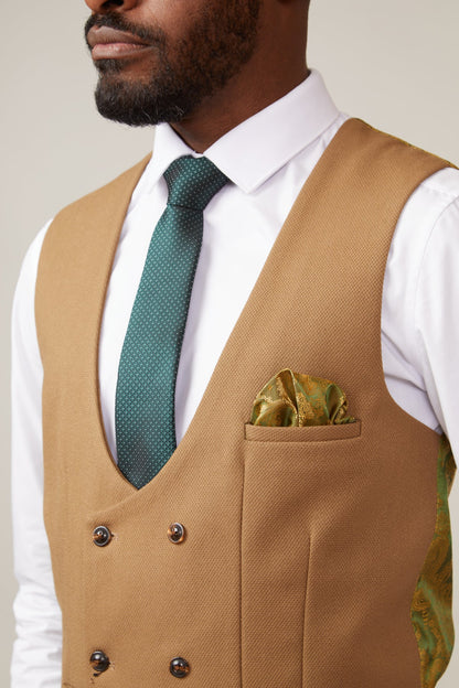 Kelvin DB Waistcoat - Oak