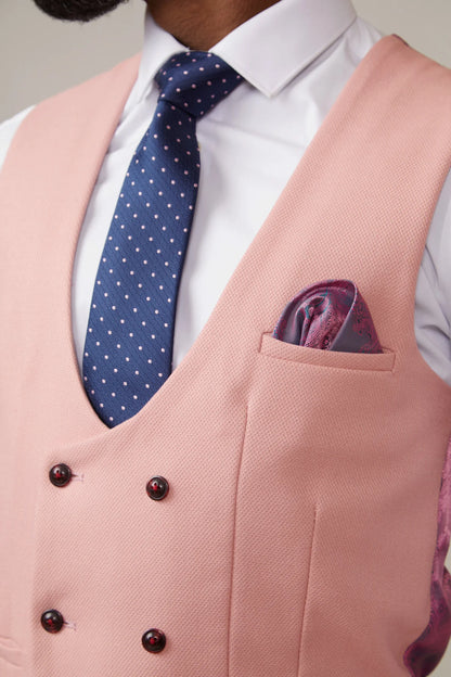 Kelvin DB Waistcoat - Pink