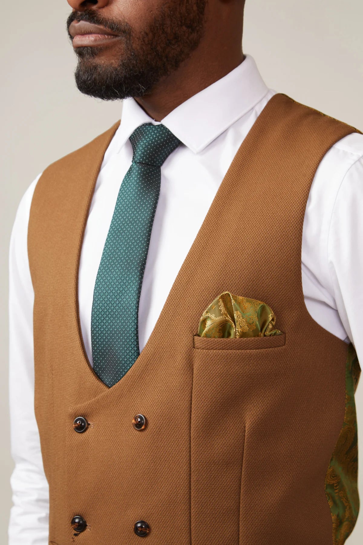 Kelvin DB Waistcoat - Tan