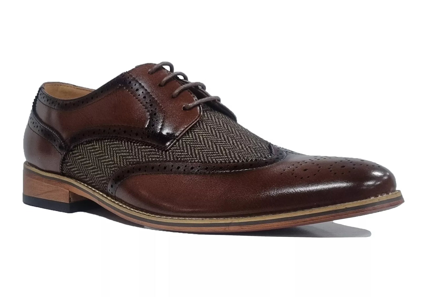 Durham Shoes - Brown / tweed