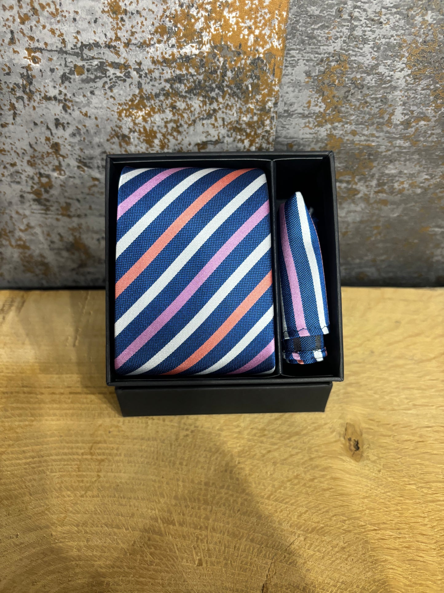 Striped Polyester Tie Set - All Colours