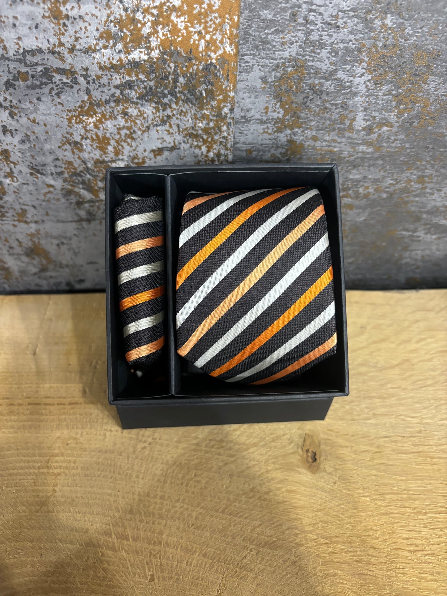 Striped Polyester Tie Set - All Colours