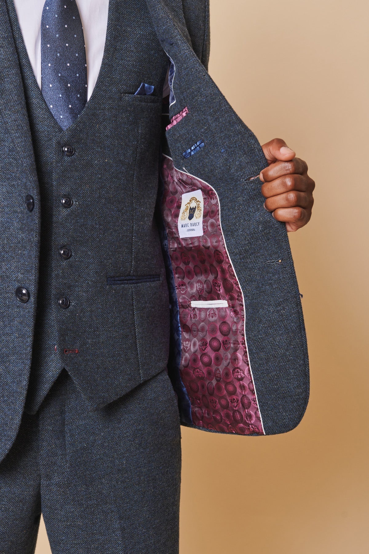 Marlow Blue Tweed Jacket