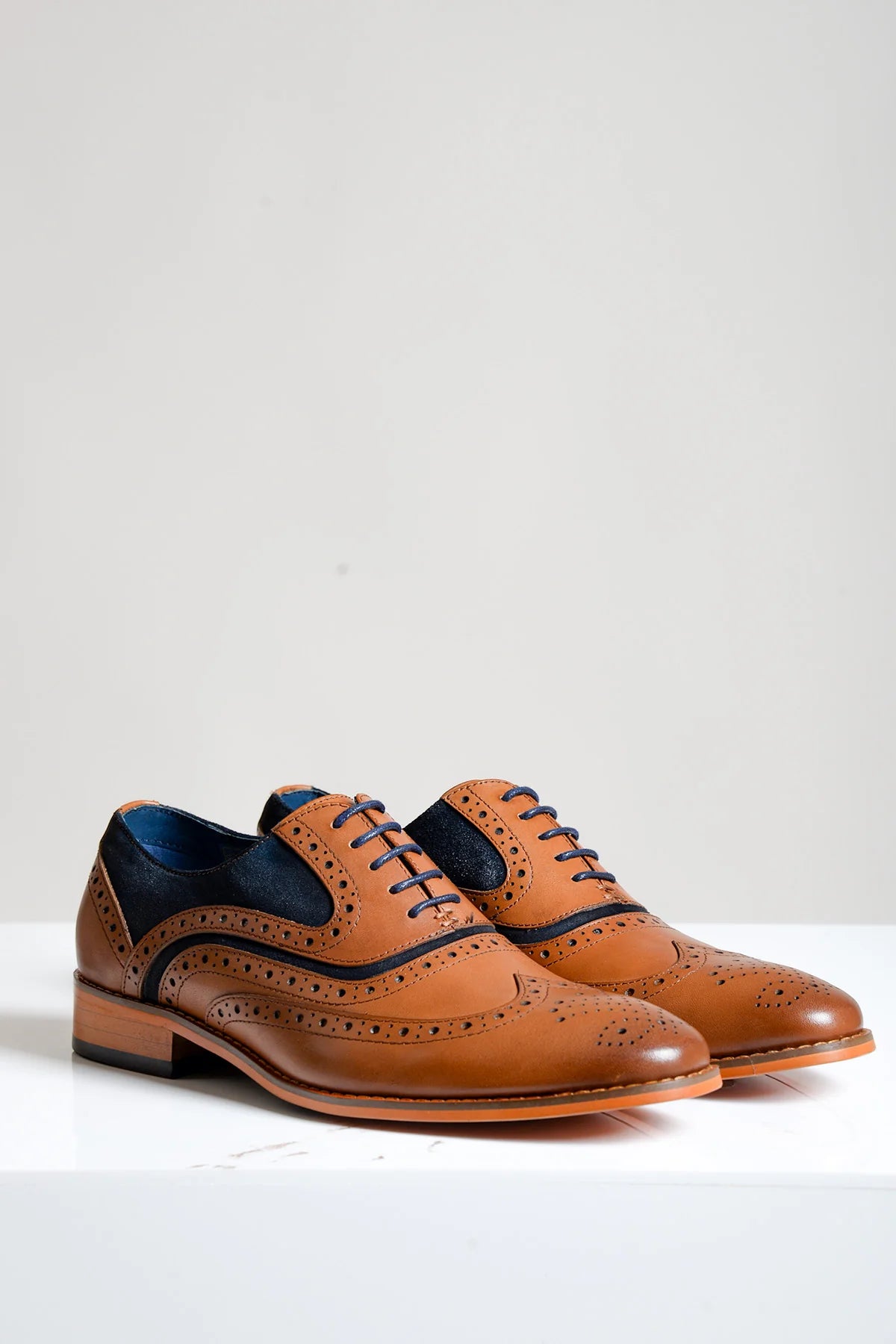 Murray Shoes - Tan / Blue