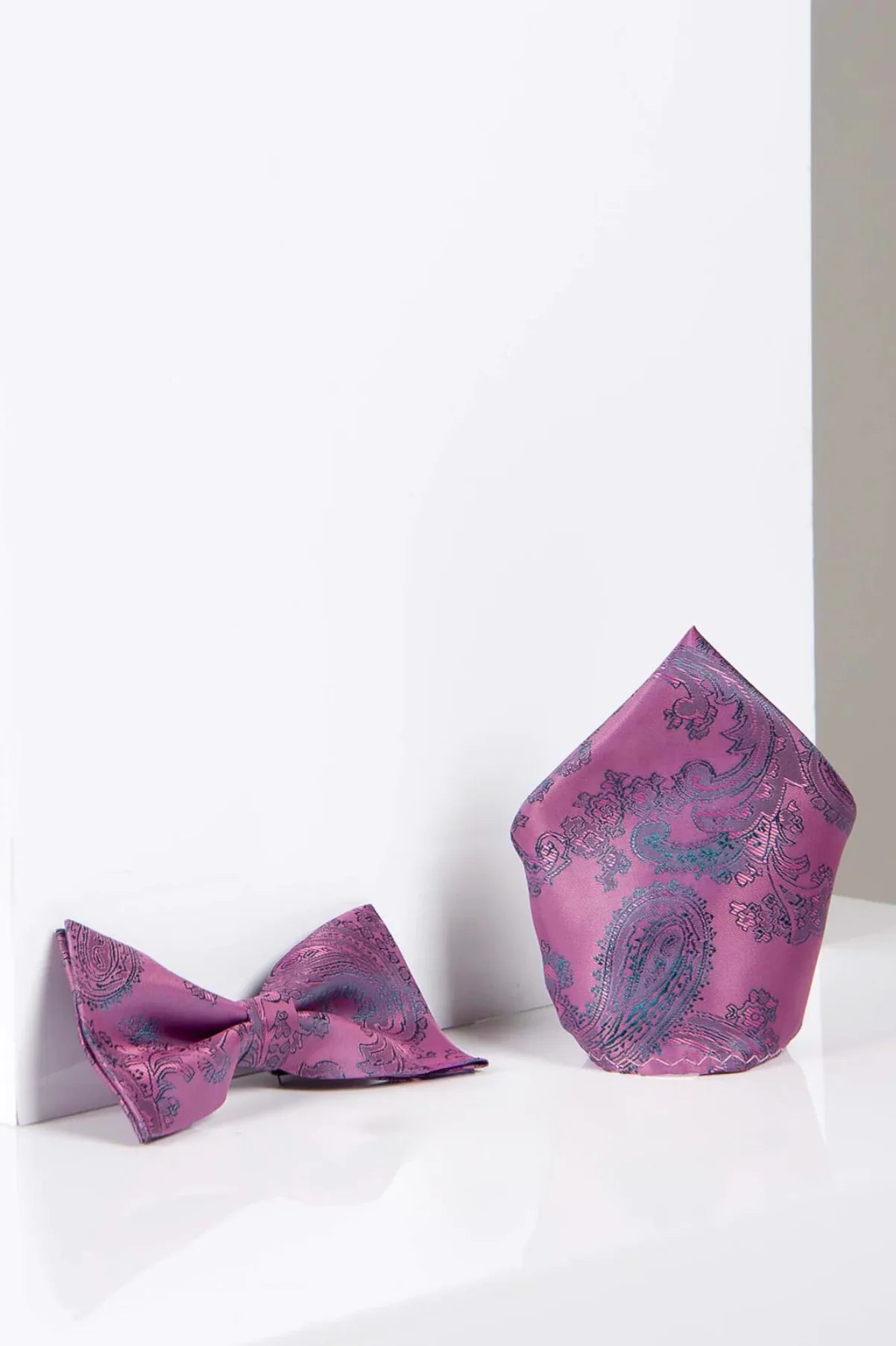 Paisley Print Bow Tie Set - All Colours