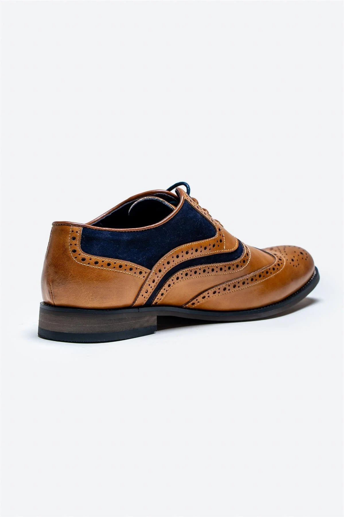 Russell Shoes - Tan / Navy