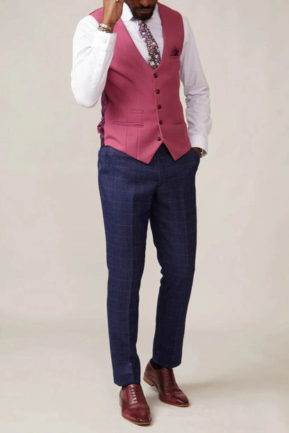 Kelvin SB Waistcoat - Berry