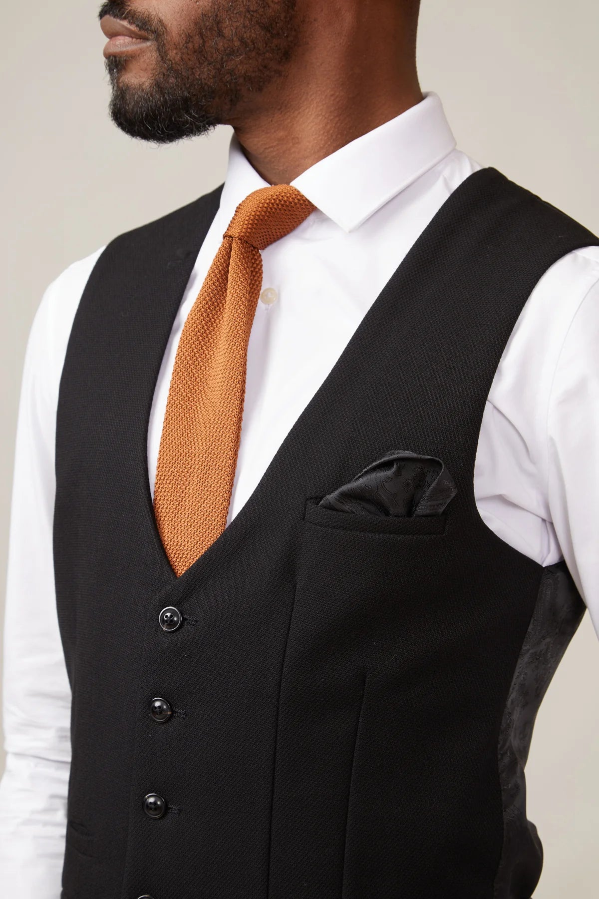 Kelvin SB Waistcoat - Black