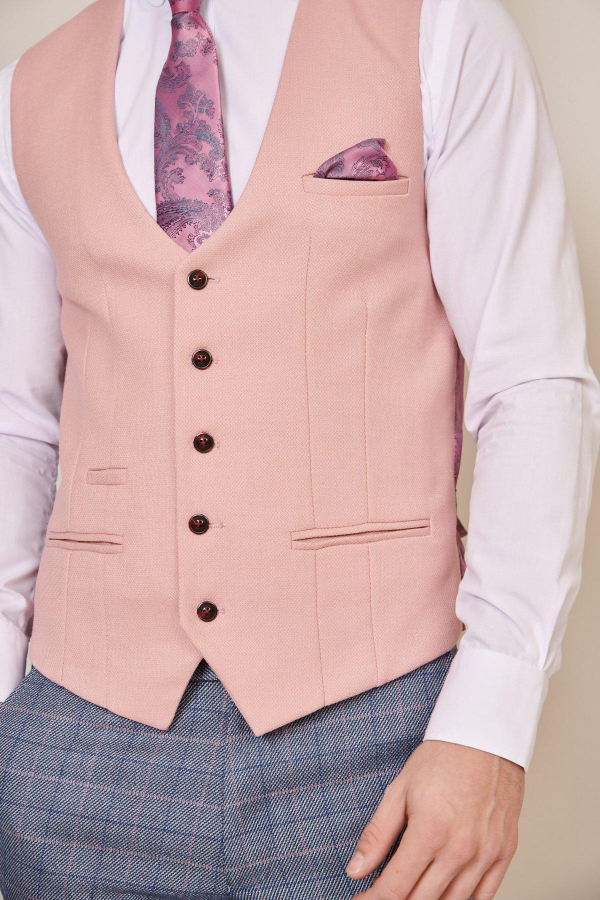 Kelvin SB Waistcoat - Pink