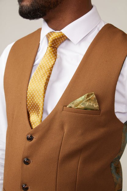 Kelvin SB Waistcoat - Tan