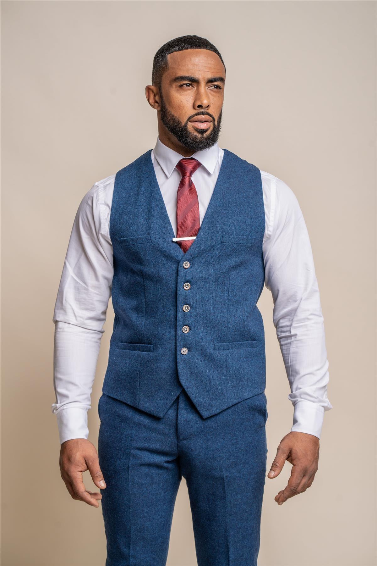 Orson Blue Waistcoat