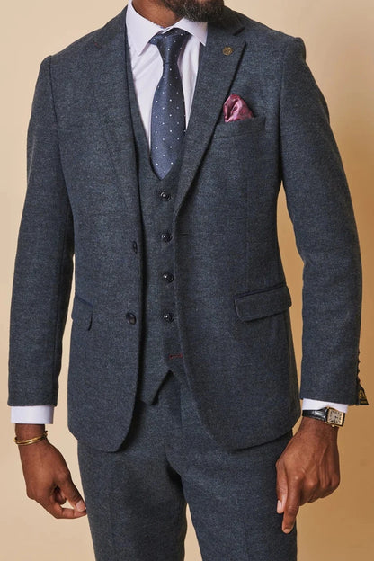 Marlow Blue Tweed Jacket