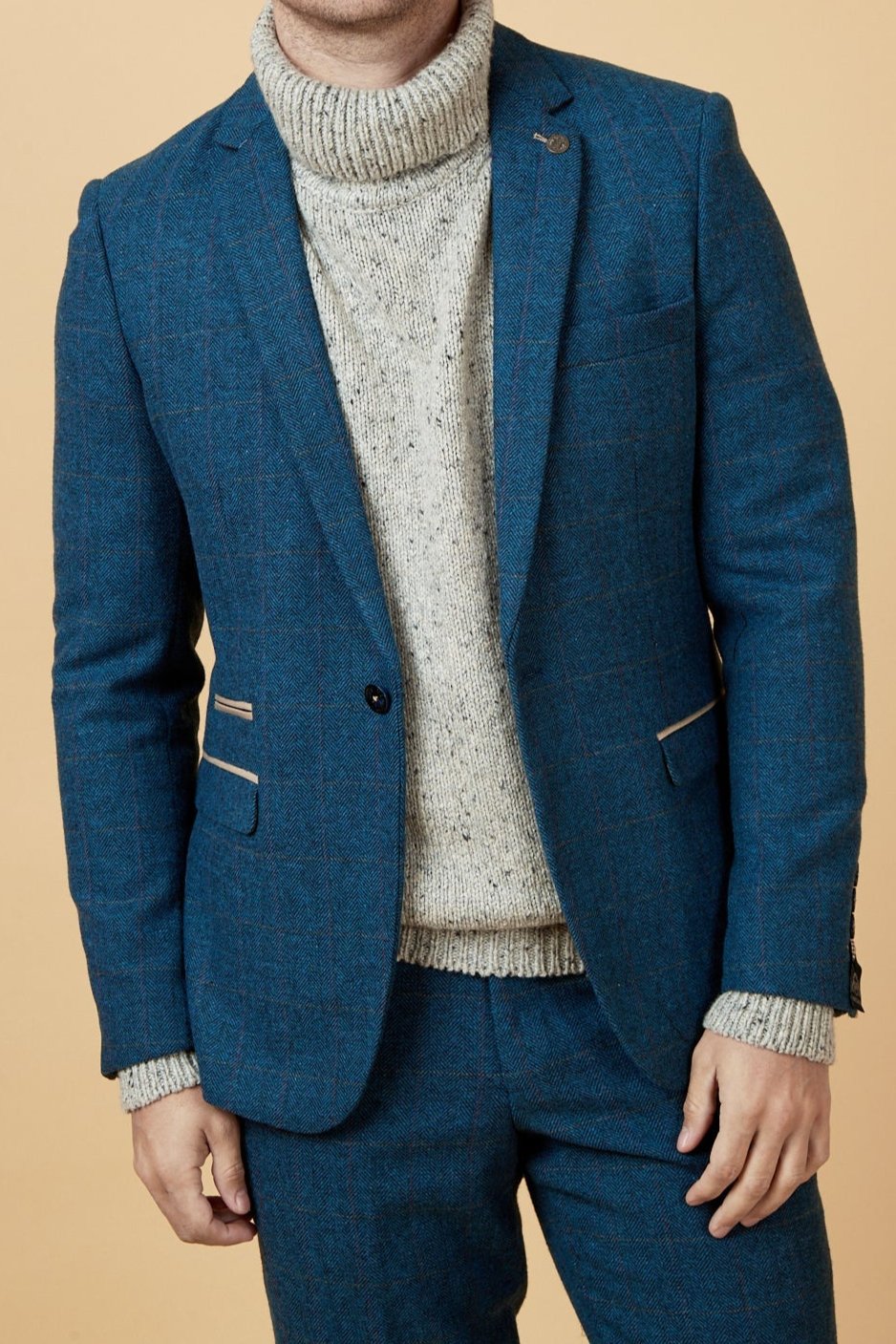 Dion Navy Tweed Jacket