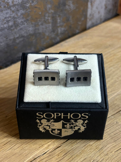 Silver Rectangular Cufflinks