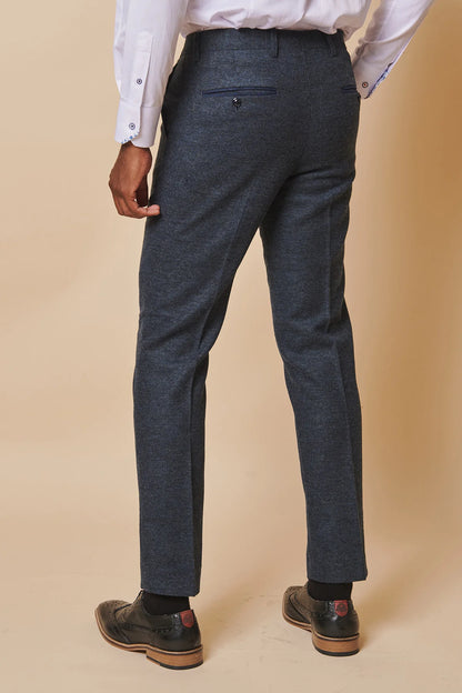 Marlow Blue Tweed Trousers