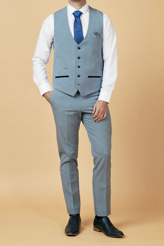 Bromley Sky Waistcoat