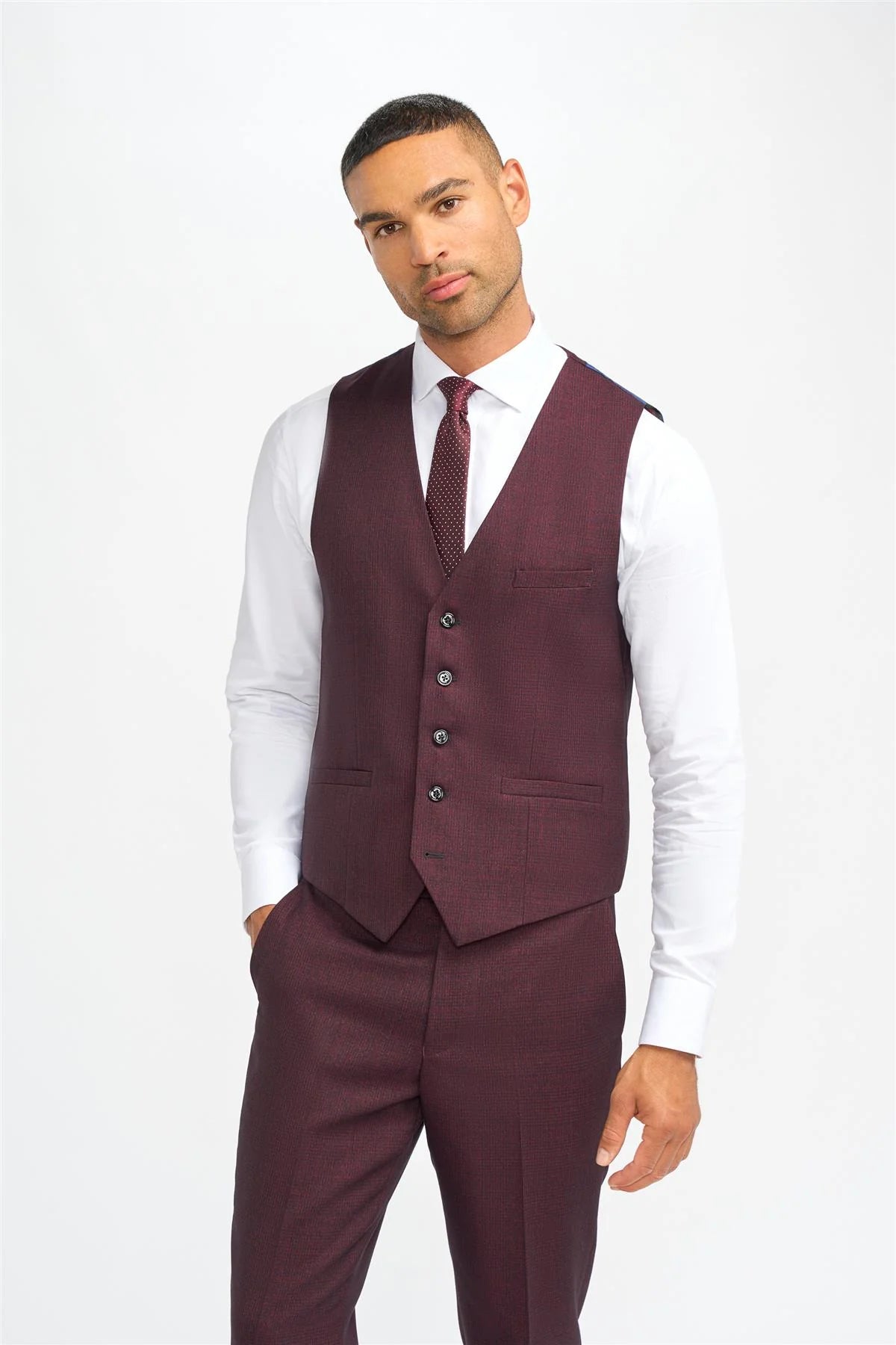 Caridi Wine Waistcoat