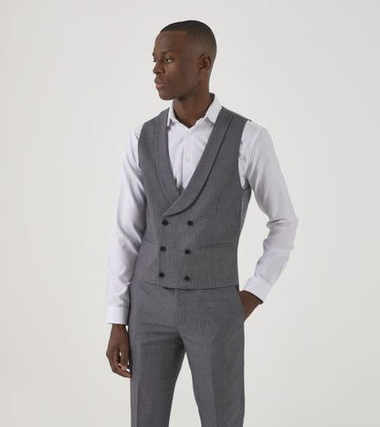 Harcourt Silver DB Waistcoat