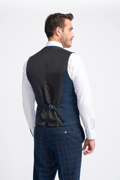 Cody Navy Waistcoat