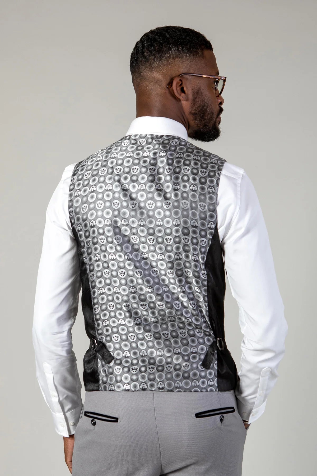 Edwin silver Waistcoat