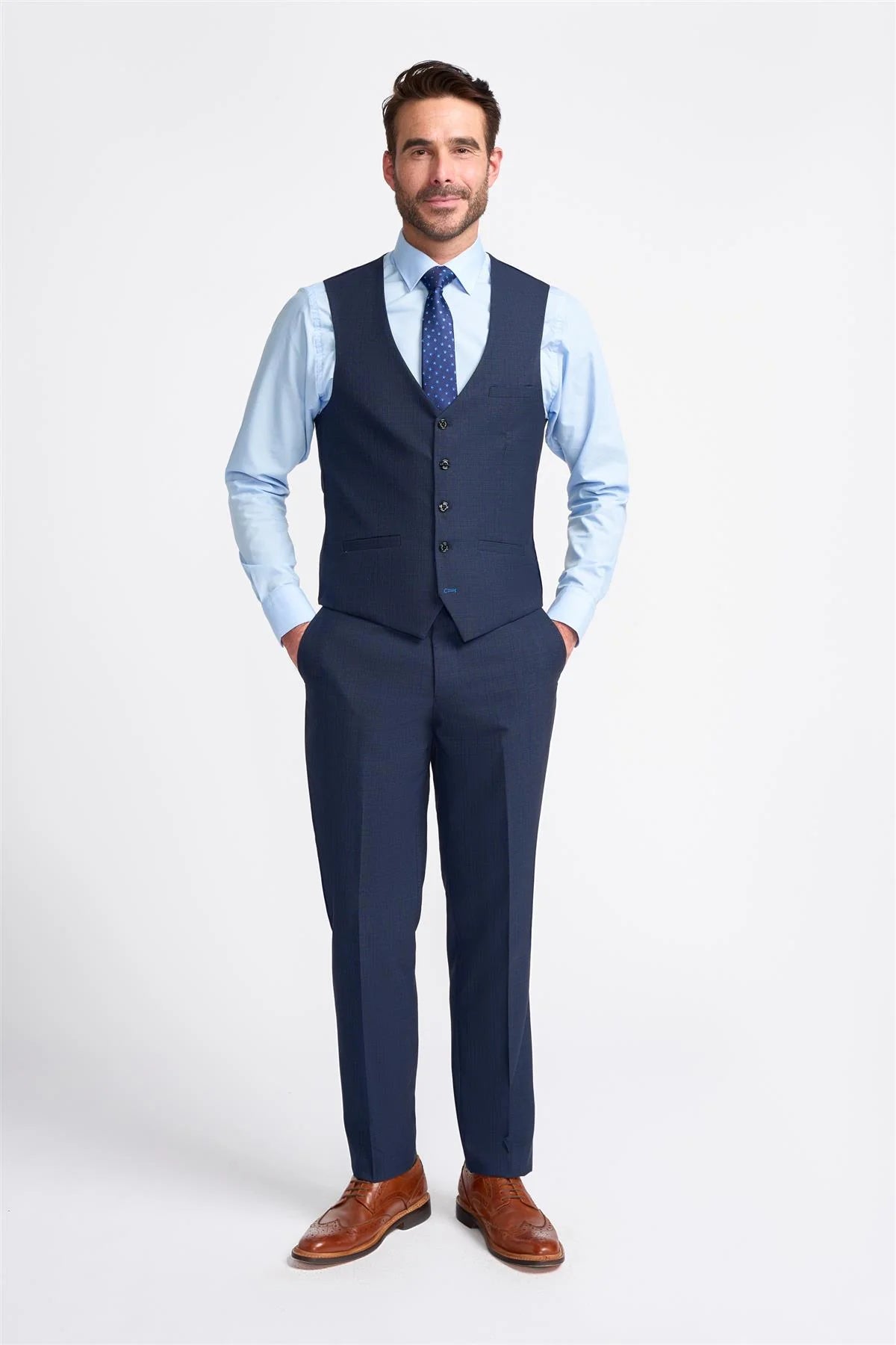 Seeba Navy Waistcoat