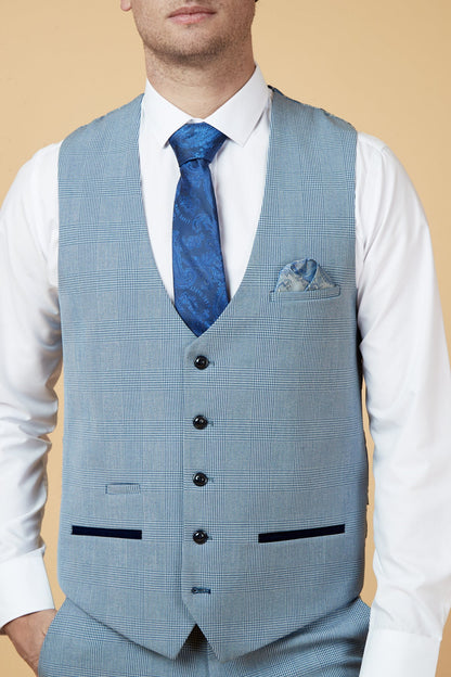 Bromley Sky Waistcoat