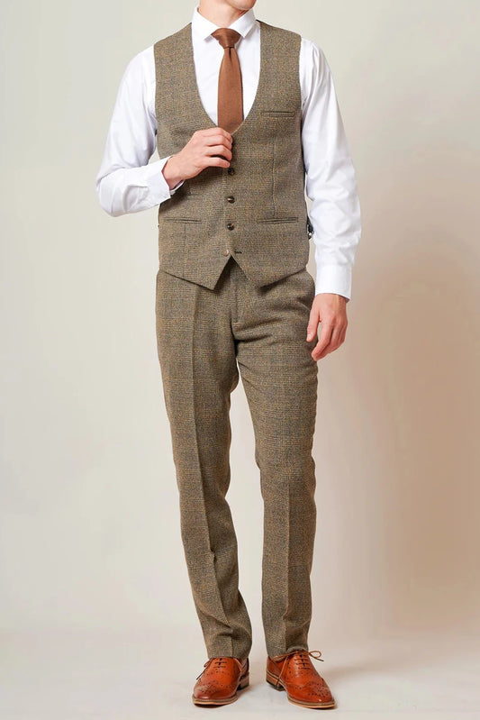 Kris Tan Tweed Waistcoat