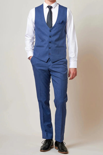 Ashley Navy Waistcoat