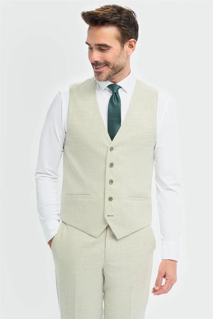 Tropez Sage Waistcoat