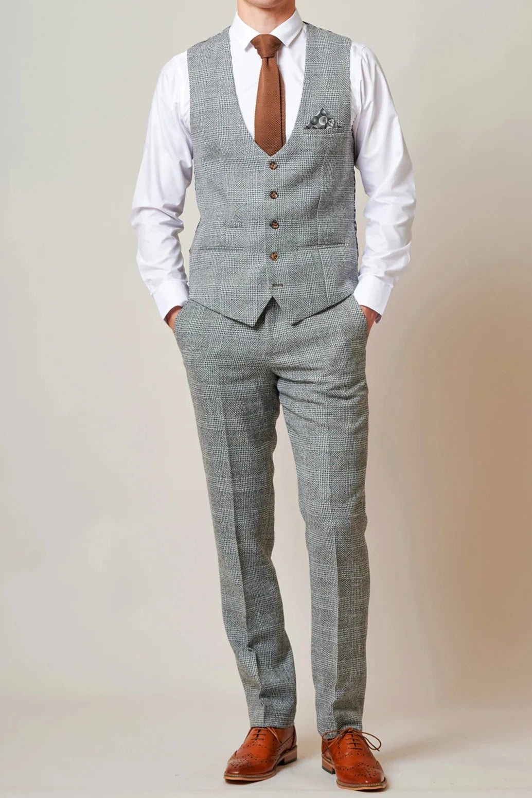 Kris Grey Tweed Waistcoat