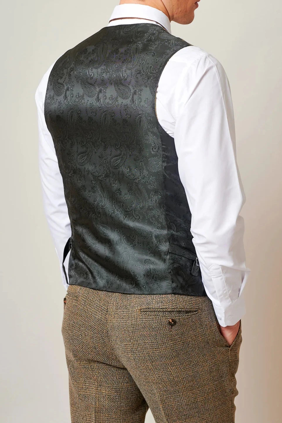 Kris Tan Tweed Waistcoat