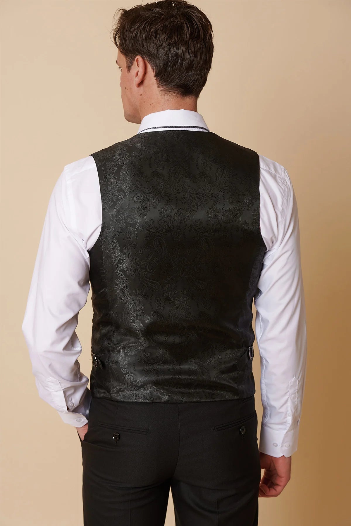 Danny Black Waistcoat