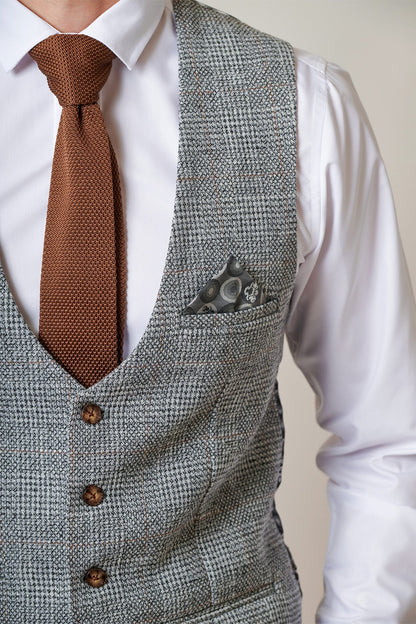 Kris Grey Tweed Waistcoat