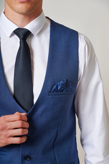 Ashley Navy Waistcoat